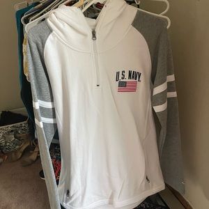 US Navy Hooded Quarter-zip